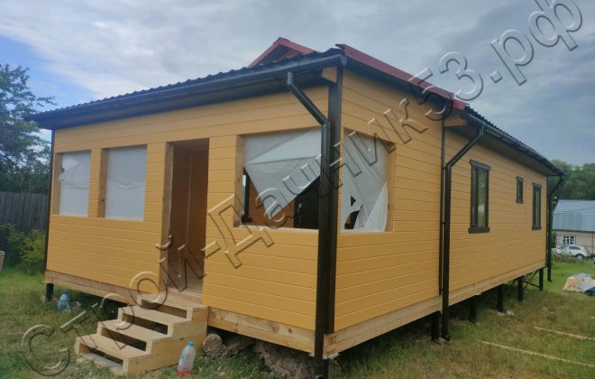 3 Каркасно-щитовой дом 78 М², Московская область, Серпуховский район, деревня Калугино. (16)